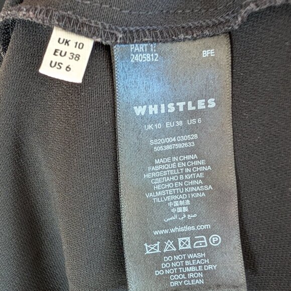 Whistles Black Lina Animal Dobby Dress - Picture 9 of 9